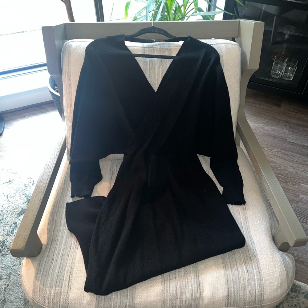 Vici Batwing Ribbed Knit Midi Dress